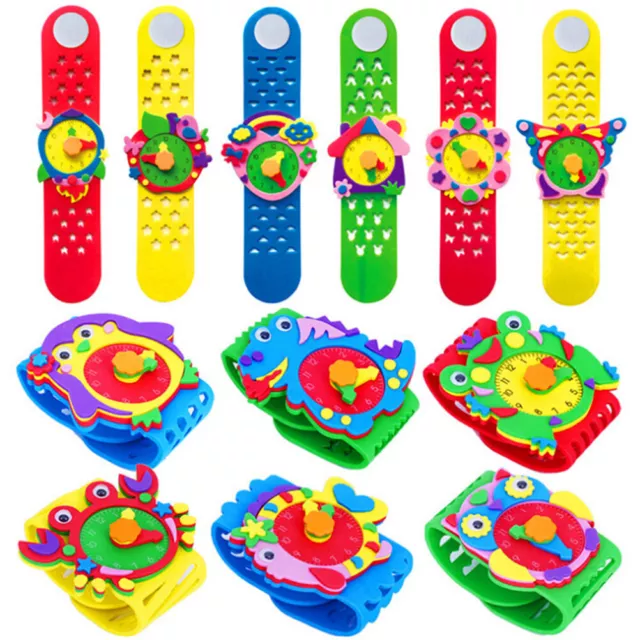 Creative DIY 3D EVA Craft Sticker Handmade Watch Kids Kindergarten Games T*LN