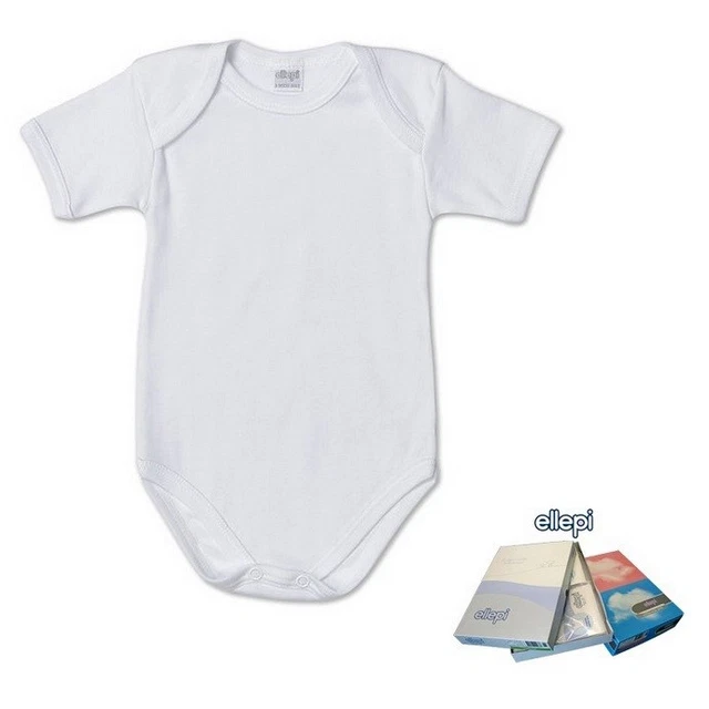 Body Neonato Mezza Manica Ellepi In Cotone Art. Af802 Col. Foto Mis. A Scelta