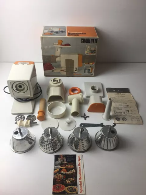 Moulinex Charlotte Mark 2 245 Electric Meat Grinder Salad Maker Complete Tested