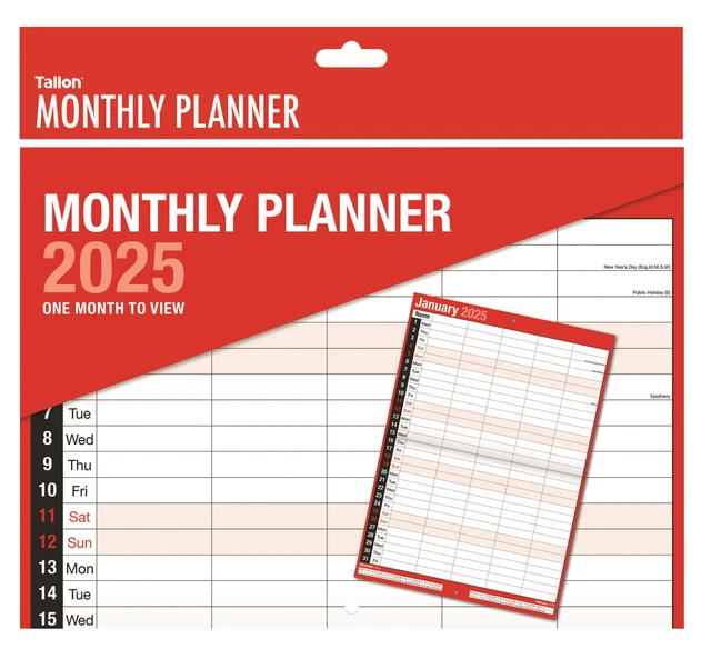 Calendrier 2022 Mensuel - Semainier à Spirales Pour La Maison, Le