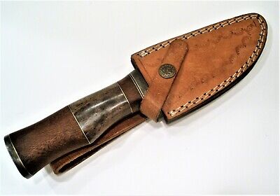 Damascus Hunting Knife Hand Made Showing Great Seal of State of Oklahoma 1901