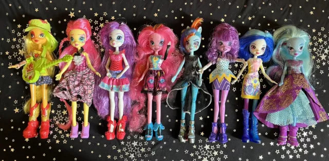 My Little Pony Equestria Girls Rainbow Rocks Dolls x 8