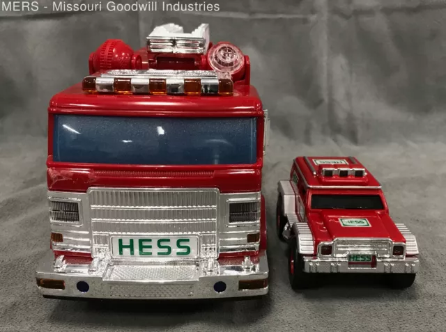 Vintage Hess Emergency Truck With Rescue Vehicle With Box 2