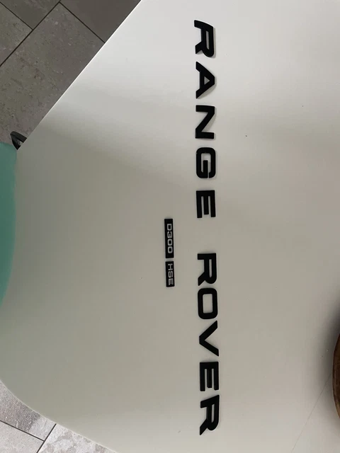 RANGE ROVER GLOSS Black Letters + Rear Boot Badge + D300 + HSE 100% ...