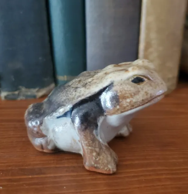 Vtg Toad Frog Otagiri OMC Japan Stoneware Pottery Figurine Animal Lake Nature