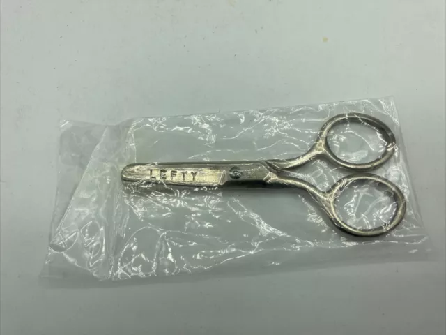 Vintage Lefty Scissors USA Kleencut Steel 4 inch Blunt Tip Left Preschool Child