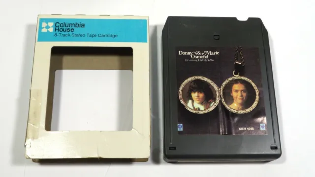 Vintage 8-TRACK Tape DONNY & MARIE OSMOND I'm Leaving It All Up To You