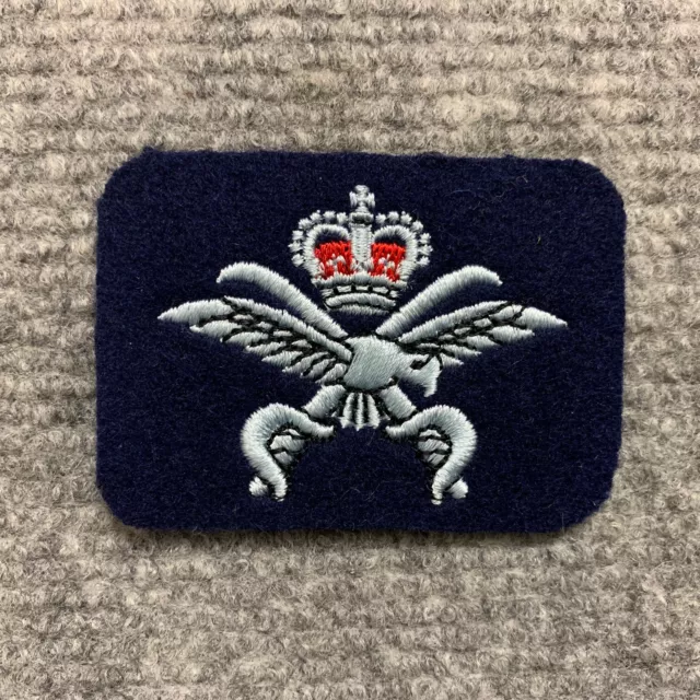 ROYAL AIR FORCE No.2 DRESS BLUES PTI CROSSED SWORDS QUEENS CROWN ARM PATCH RAF