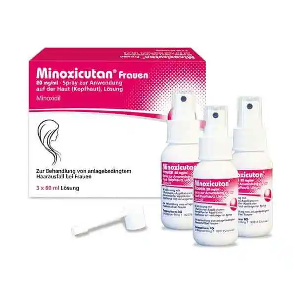 MINOXICUTAN Frauen 20 mg/ml Spray 3 X 60 ml Lösung