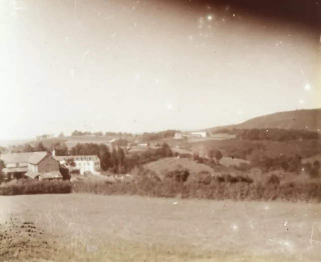 Paysage 1930 Photo Stereo Plaque de verre Vintage V36L10n 