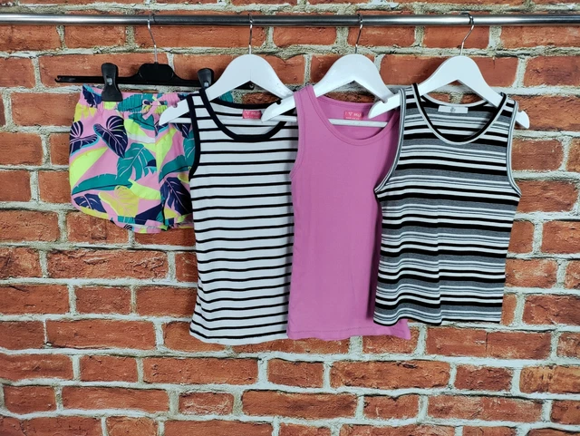 Girls Bundle Age 8-9 Years Next M&S Shorts Vest T-Shirts Beach Summer Sun 134Cm