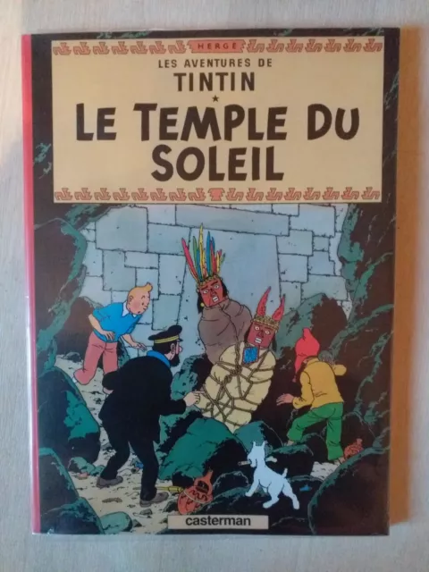 Original Bd Tintin : Le Temple Du Soleil Version Couverture Souple  De 1999 !!!
