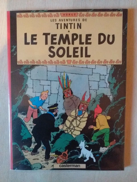 ORIGINAL BD TINTIN : Le Temple Du Soleil Version Couverture Souple De ...