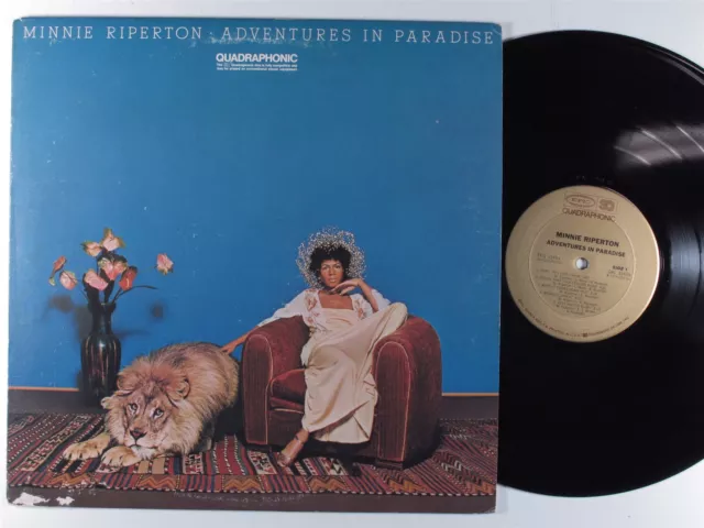 MINNIE RIPERTON Adventures In Paradise EPIC LP VG+ quadraphonic j
