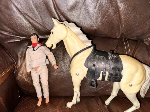 1980 Lone Ranger Doll And Horse Silver--  Gabriel Figures