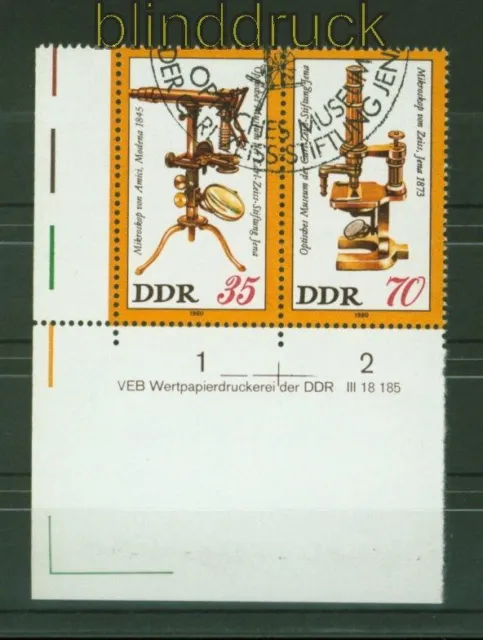 DDR Mi # 2534/37 DV gestempelt im WZd 463 Druckvermerk Sonderstempel (34703)