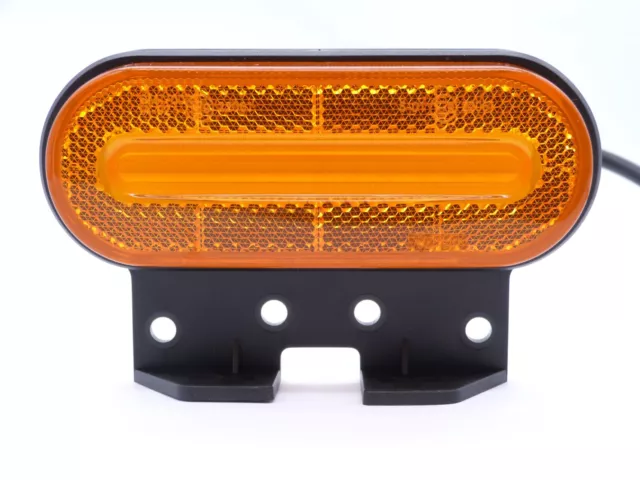 LED Seitenmarkierungsleuchte + Blinker Umrissleuchte orange f. Anhänger 12V 24V