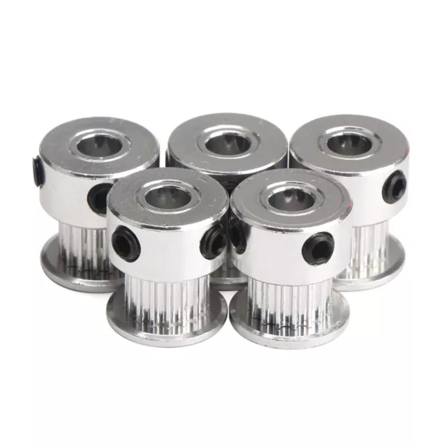 3D Printer Reprap Mendel Aluminum 2GT GT2 Pulleys 20 Teeth Bore 8mm 5PCS