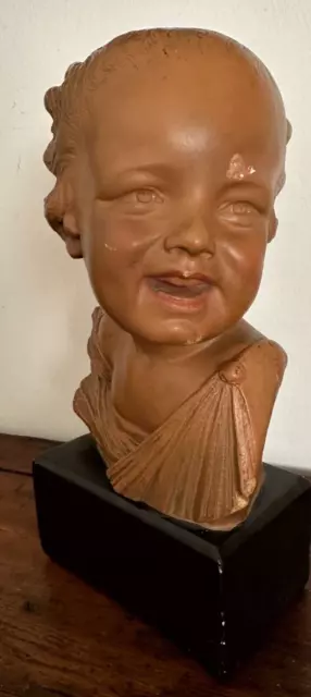 Antica scultura/statua in gesso- Busto di bambina-primi '900 / Gori