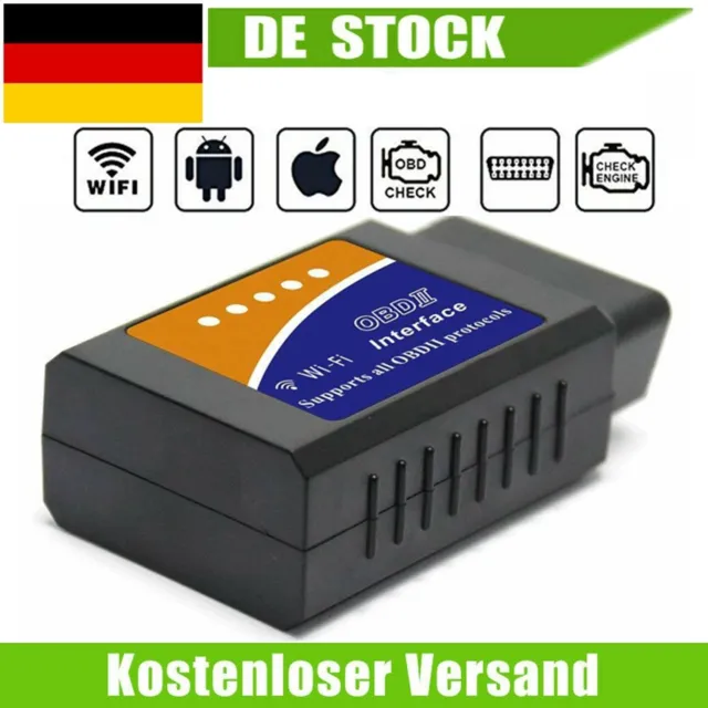 OBD2 Bluetooth Adapter ELM327 Torque Auto Kompatibel Mit Android, Windows-iOS DE