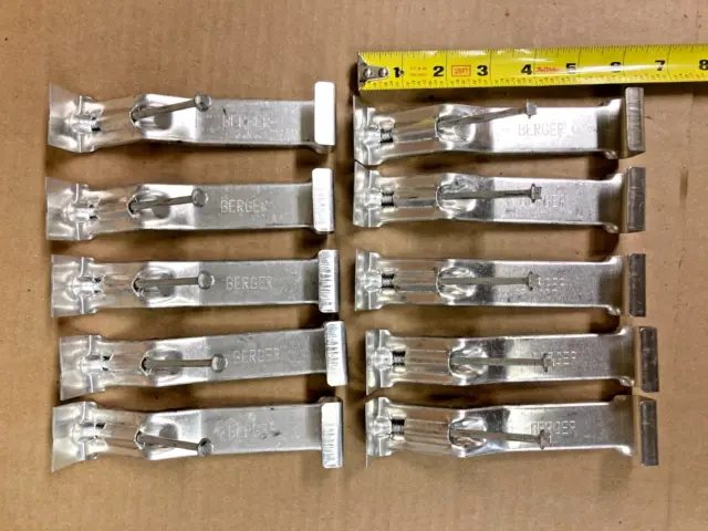 (10) 6 Inch Berger Gutter Supports/ Hangers With Screw ~ Supports/hangers