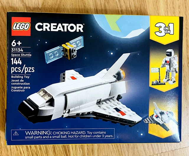 LEGO Creator 3 in 1 Space Shuttle 31134 Astronaut Figure Spaceship Building 2023 LEGO Creator 3 in 1 Space Shuttle 31134 Astronaut Figure Spaceship Building 2023