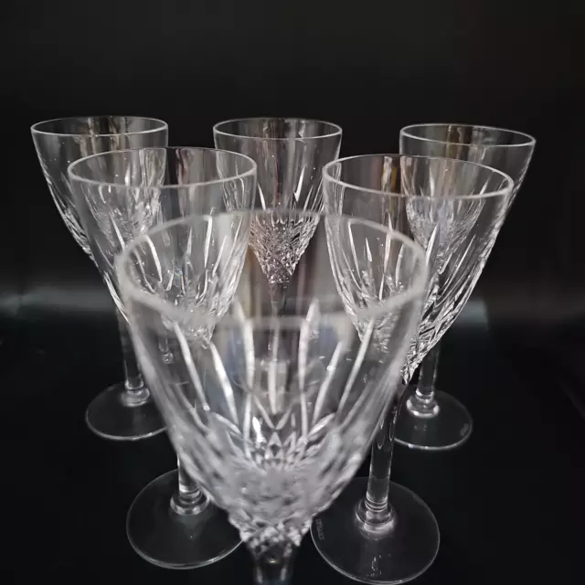 Vintage set of 6 Stuart Crystal Madison Pattern Sherry/Liqueur glasses. 3