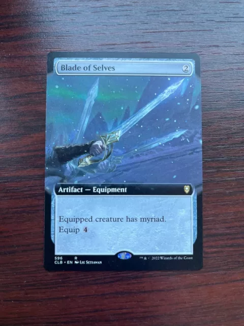 1x BORDERLESS BLADE OF SELVES - Commander - MTG - Magic the Gathering