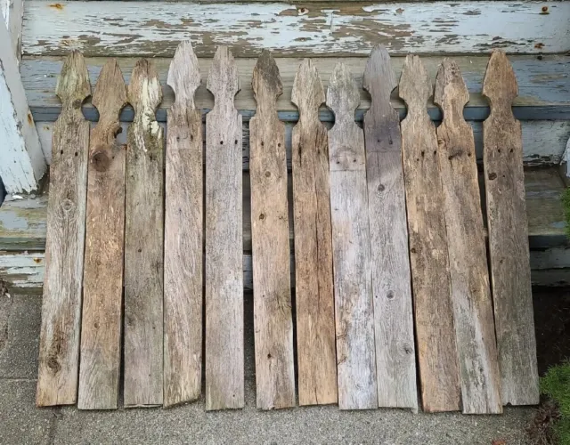 12 Unique Weathered Ocean Fence Boards Cedar Reclaimed Old Fence Wood (hbbwal)