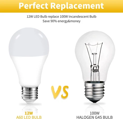 BRTLX E27 Schraubbirne, 12 W, 100 W gleichwertig, warmweiß 3000K, A60 Edison Light... 3