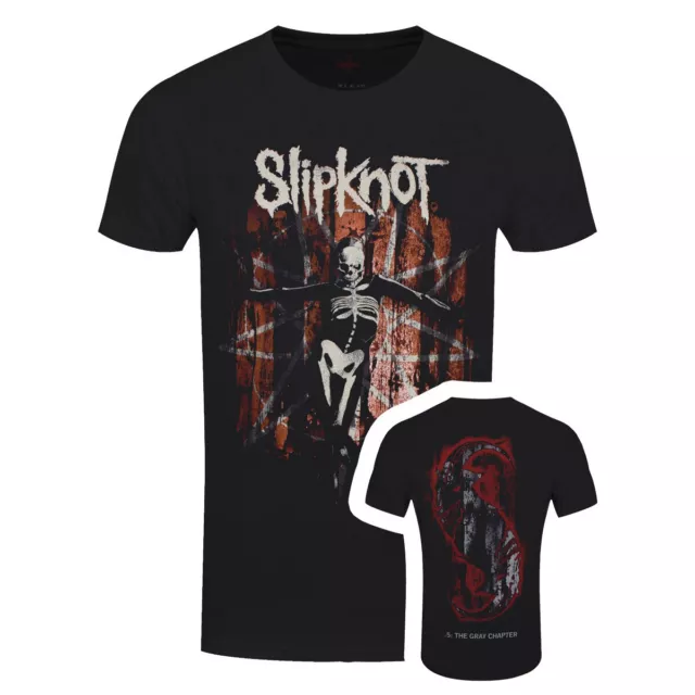 Slipknot T-Shirt Gray Chapter Rock Metal Official Band New Black