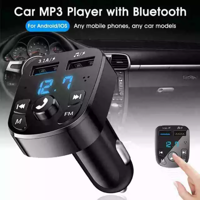 Car Wireless Bluetooth FM Transmitter MP3 Player USB HOT. Hot Adapter F4A7