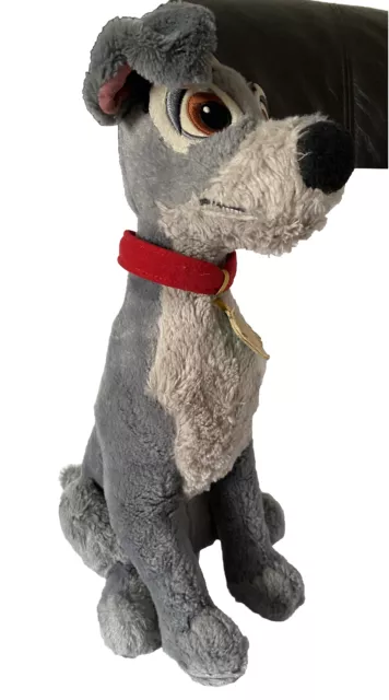 Disney Store Official Lady And The Tramp  16” SCAMP Dog Stamped Soft  Toy Plush