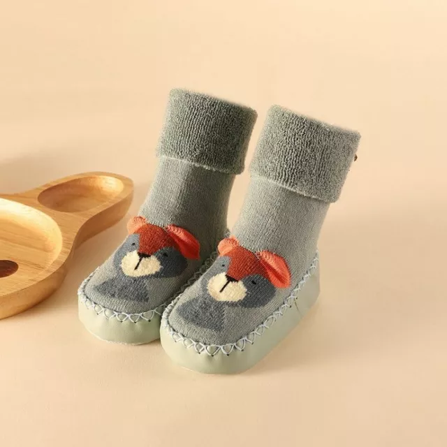 Children Baby Boy/Girl Non-slip Slippers Socks Cotton Boots Kids Shoes Winter