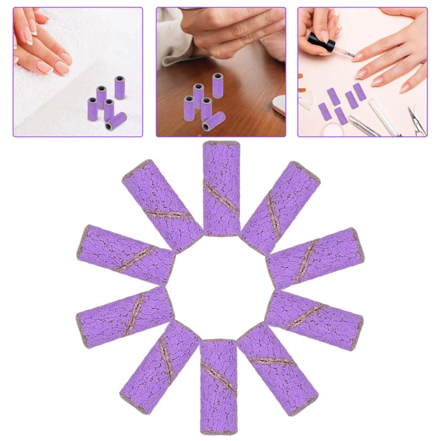 50 piezas mini bandas de lijado de uñas cojinete de molienda portátil