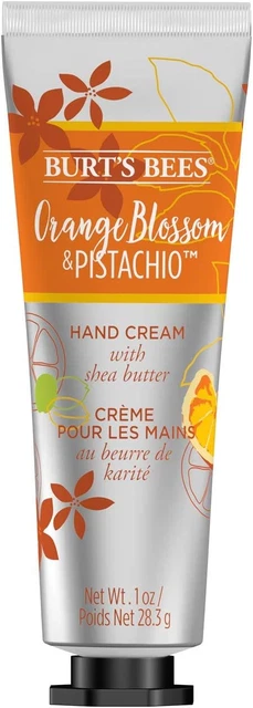 Crema de manos Burt's Bees para manos muy secas, azahar y pistacho, mano