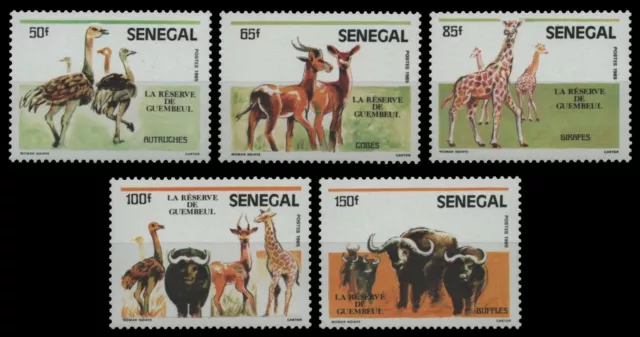 Senegal 1986 - Mi-Nr. 890-894 ** - MNH - Wildtiere / Wild animals