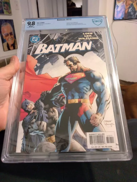 Batman 612! CBCS 9.8 white pages! Jim Lee iconic cover! Superman Hush Key!