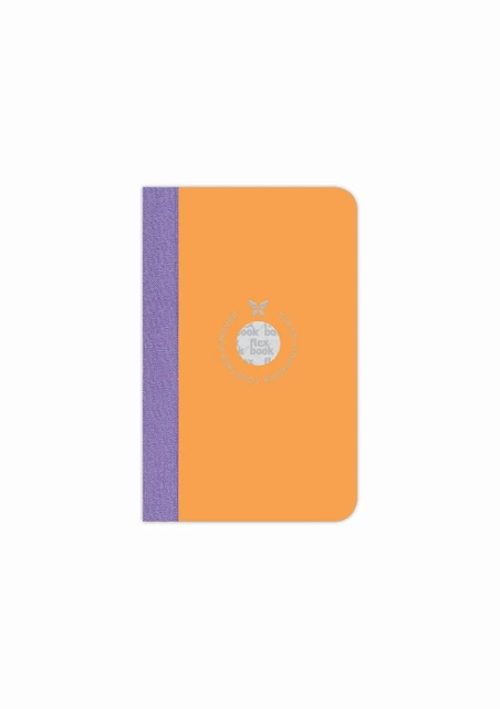 Flexbook Smartbook Foderata 160 Pagine Copertina Carta Ecografica 9*14cm/foderata/arancione