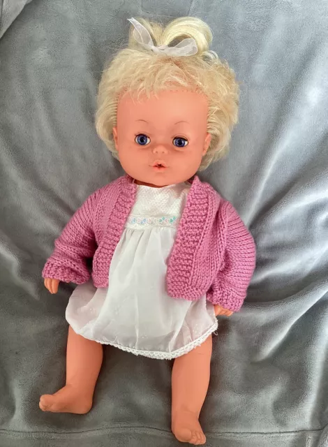 Vintage 1970s Palitoy Tiny Tears Doll & Pretty Clothes. VGC