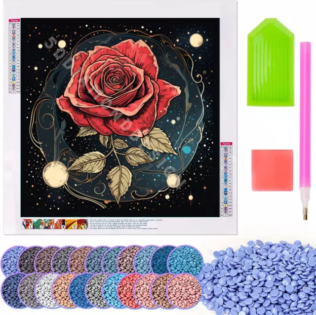 Lisa Frank inspired 5D Diamond Painting Kit Full Square Drill DYI Art 6x8  inches
