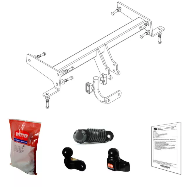 Witter Towbar for Vauxhall Antara 2007-2016 - Flange Tow Bar