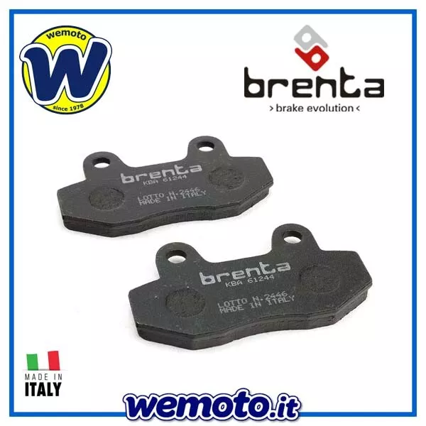 Coppia Pastiglie Organiche Pinza Freno Anteriore per Moto Mash Seventy 125 2014