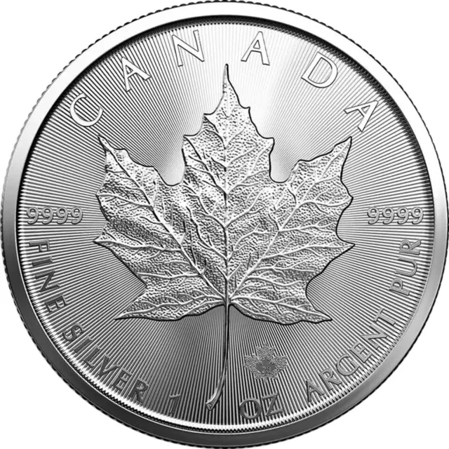 New 2023 Canadian Maple Leaf 1oz 9999 Silver  Bullion Coin