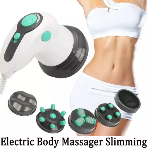 4 in 1 MASSAGGIATORE CORPO ANTI CELLULITE RELAX PANCIA GAMBE BODY RASSODANTE