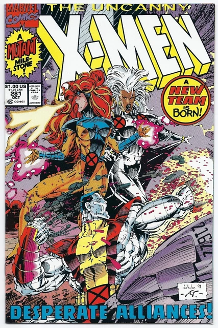 Marvel UNCANNY X-MEN #281 NM+ #320 WIZARD GOLD Variant Cover NM qualified
