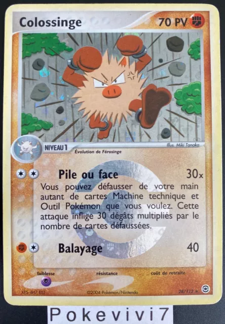 Carte Pokemon COLOSSINGE 28/112 Rare Reverse Bloc EX Rouge Feu Vert Feuille FR