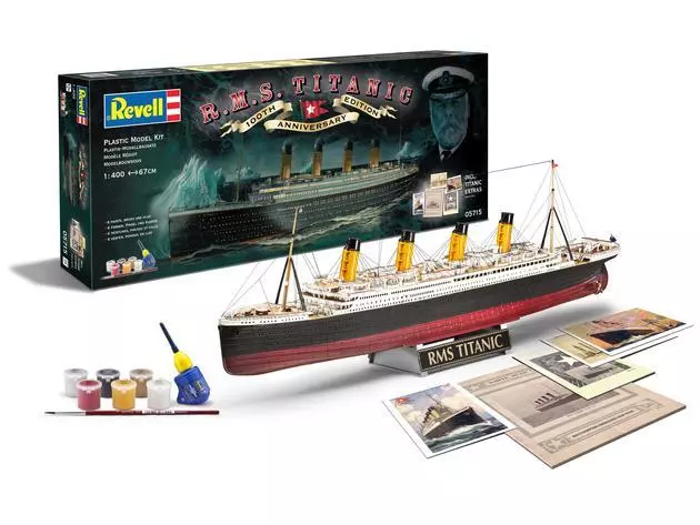 Revell 05715 - 1/400 Rms Titanic - 100Th Anniversary Edition - Geschenkset - Neu