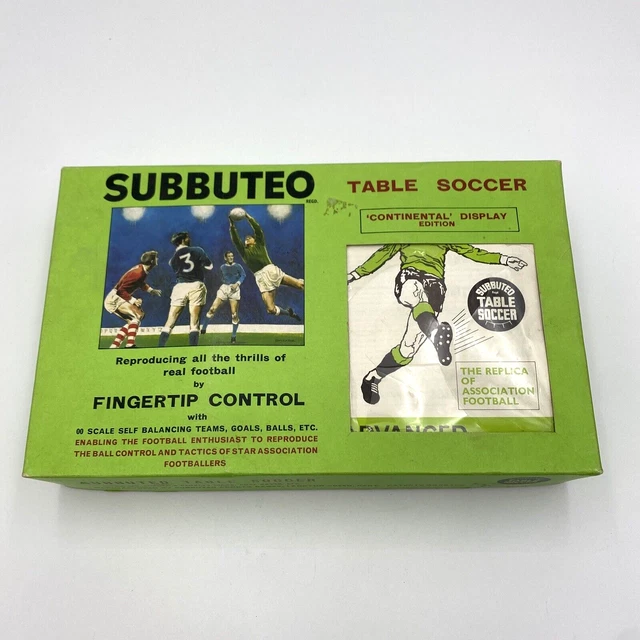 SUBBUTEO VINTAGE TABLE Soccer 'Continental' Display Edition 19601970s