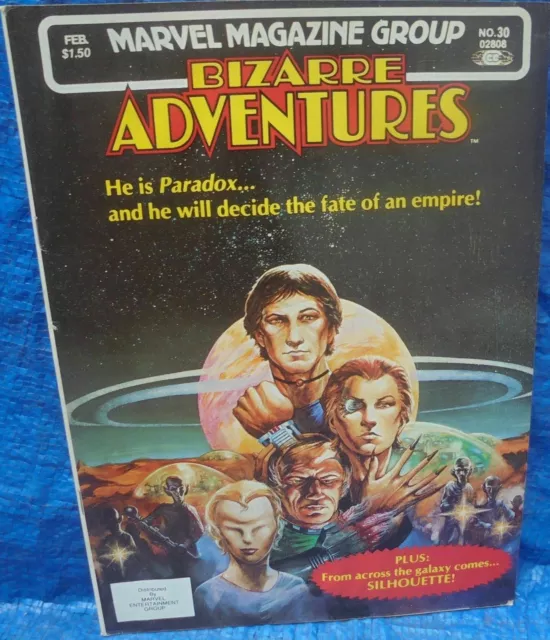 Marvel Comics Magazine Group Bizarre Adventures #30 Paradox Silhouette Feb 1982